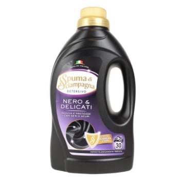 SPUMA DI SCIAMPAGNA DETERSIVO LIQUIDO NERO E DELICATI 30 LAVAGGI 1350ML