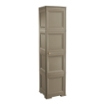 ARMADIO A COLONNA WENGÉ SCURO 40X43X164 CM CON 4 RIPIANI E 1 ANTA LISCIA – MOBILE VERTICALE ORGANIZZAZIONE CASA SALVASPAZIO