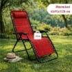 MAURY'S SDRAIO GRAVITA' ZERO 173 X 65 X H 109 CM IN COLORE ROSSO