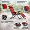 MAURY'S SDRAIO GRAVITA' ZERO 173 X 65 X H 109 CM IN COLORE ROSSO