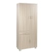 ARMADIO DA ARREDO CON PIEDINI IN LEGNO CON 3 ANTE 1 CASSETTO 178X77X34 CM, COLORE OLMO CHIARO