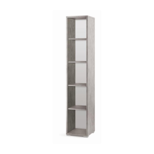 SCAFFALE LIBRERIA IN LEGNO GRIGIO A 4 RIPIANI DIMENSIONI 199X39X41 CM