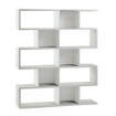 SCAFFALE A LIBRERIA DI DESIGN MODULARE IN LEGNO BIANCO DIMENSIONI 180X150X38 CM, COLORE BIANCO