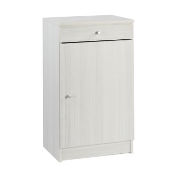 MOBILE SALVASPAZIO IN LEGNO CON 1 ANTA E 1 CASSETTO DIMENSIONI 80X46X34 CM, COLORE EUCALIPTO