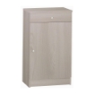 MOBILE SALVASPAZIO IN LEGNO CON 1 ANTA E 1 CASSETTO DIMENSIONI 80X46X34 CM, COLORE OLMO CHIARO
