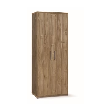 ARMADIO DA ARREDO CON PIEDINI IN LEGNO CON 2 ANTE DIMENSIONI 182X71X41 CM, COLORE NOCE