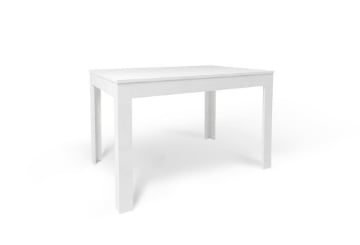 TAVOLO DA PRANZO ALLUNGABILE IN LEGNO DIMENSIONI 75X80X120/170 CM, COLORE OSSIDO BIANCO