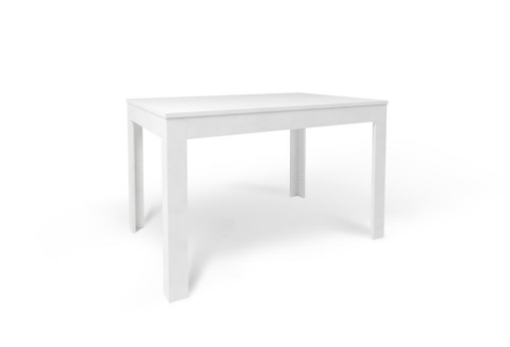 TAVOLO DA PRANZO ALLUNGABILE IN LEGNO DIMENSIONI 75X80X120/170 CM, COLORE OSSIDO BIANCO