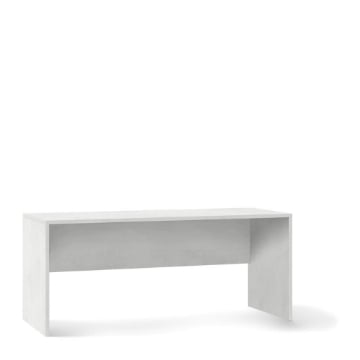 SCRIVANIA RETTANGOLARE MODERNA PER CAMERA DIMENSIONI 76X180X69 CM, COLORE OSSIDO BIANCO