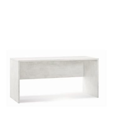 SCRIVANIA RETTANGOLARE MODERNA PER CAMERA DIMENSIONI 76X160X69 CM, COLORE OSSIDO BIANCO