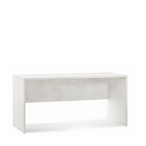 SCRIVANIA RETTANGOLARE MODERNA PER CAMERA DIMENSIONI 76X160X69 CM, COLORE OSSIDO BIANCO