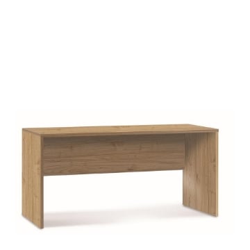 SCRIVANIA RETTANGOLARE MODERNA PER CAMERA DIMENSIONI 76X160X69 CM, COLORE NOCE