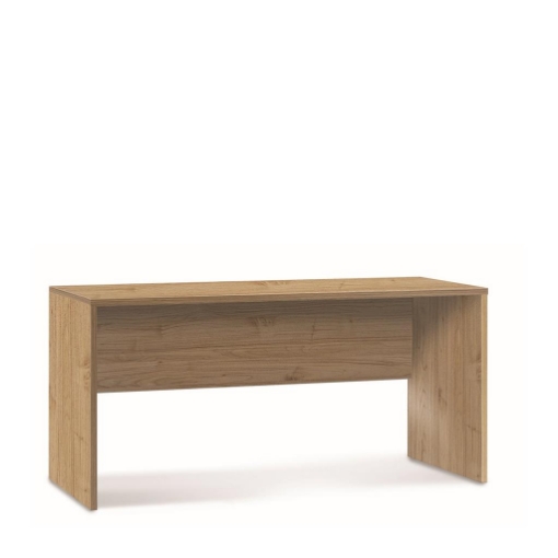 SCRIVANIA RETTANGOLARE MODERNA PER CAMERA DIMENSIONI 76X160X69 CM, COLORE NOCE