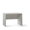 SCRIVANIA RETTANGOLARE MODERNA PER CAMERA DIMENSIONI 76X120X69 CM, COLORE CEMENTO
