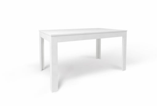 TAVOLO DA PRANZO ALLUNGABILE IN LEGNO DIMENSIONI 75X80X140/200 CM, COLORE OSSIDO BIANCO
