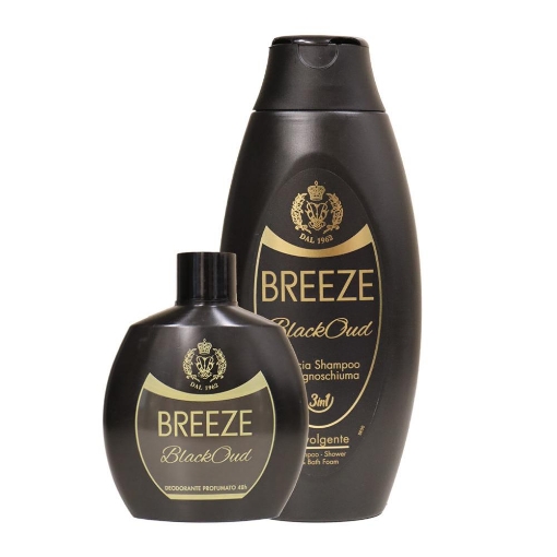 BREEZE BLACK OUD DEODORANTE PROFUMATO + DOCCIA SHAMPOO 400 ML - ARTICOLO USATO