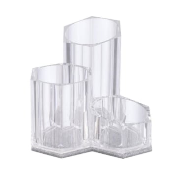 MA MAISON ORGANIZER SHINY PER COSMETICI IN PLASTICA 14X14H CM