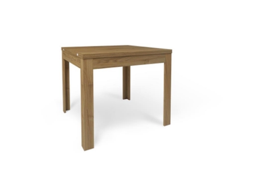 TAVOLO DA PRANZO PIEGHEVOLE IN LEGNO DIMENSIONI 75X90X90 CM, COLORE NOCE
