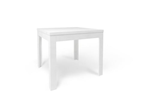TAVOLO DA PRANZO PIEGHEVOLE IN LEGNO DIMENSIONI 75X90X90 CM, COLORE OSSIDO BIANCO