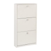 SCARPIERA SALVASPAZIO IN LEGNO CON 3 ANTE A RIBALTA 117X63X18 CM COLORE  BIANCO