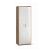 ARMADI DA ARREDO CON 2 ANTE DIMENSIONI 199X71X41 CM COLORE NOCE E OSSIDO BIANCO