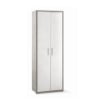 ARMADI DA ARREDO CON 2 ANTE DIMENSIONI 199X71X41 CM COLORE CEMENTO E OSSIDO BIANCO