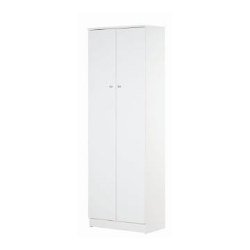 MOBILE DA BAGNO IN LEGNO CON 2 ANTE 182X62X34 CM COLORE BIANCO