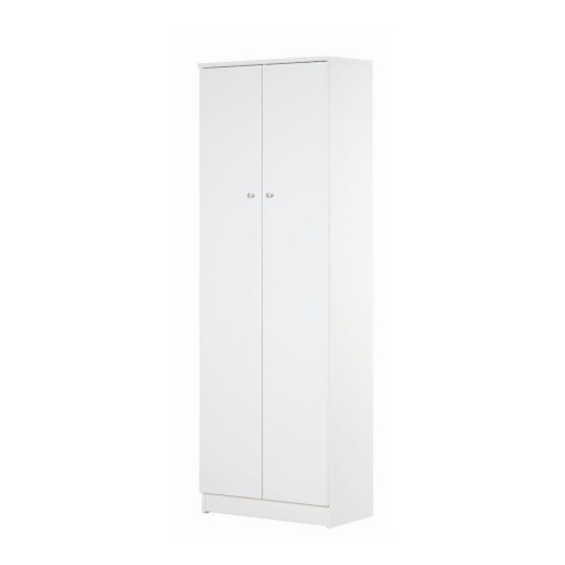 MOBILE DA BAGNO IN LEGNO CON 2 ANTE 182X62X34 CM COLORE BIANCO