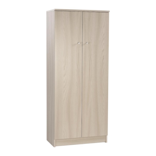 MOBILE DA BAGNO IN LEGNO CON 2 ANTE 147X62X34 CM COLORE OLMO CHIARO