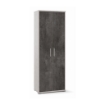 ARMADI DA ARREDO CON 2 ANTE DIMENSIONI 199X71X41 CM COLORE OSSIDO BIANCO E OSSIDO NERO
