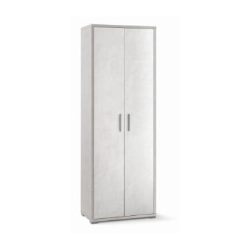 ARMADI DA ARREDO CON 2 ANTE DIMENSIONI 199X71X41 CM COLORE OSSIDO BIANCO