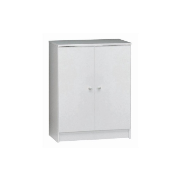MOBILE DA BAGNO IN LEGNO CON 2 ANTE 80X62X34 CM COLORE BIANCO