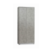 ARMADIO DA ARREDO CON PIEDINI IN LEGNO CON 2 ANTE SCORREVOLI 190X82X42 CM COLORE CEMENTO