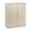 MOBILE DA BAGNO IN LEGNO CON 2 ANTE 80X62X34 CM COLORE OLMO CHIARO