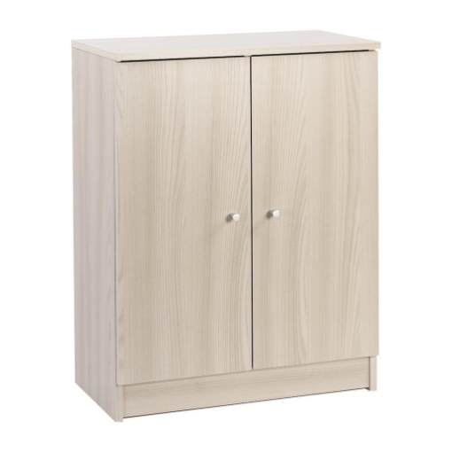 MOBILE DA BAGNO IN LEGNO CON 2 ANTE 80X62X34 CM COLORE OLMO CHIARO