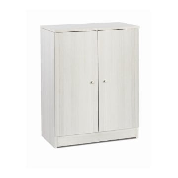 MOBILE DA BAGNO IN LEGNO CON 2 ANTE 80X62X34 CM COLORE EUCALIPTO