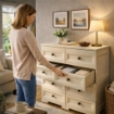 CASSETTIERA 8 CASSETTI PICCOLI ANGORA 79X43X85,5 CM IN RESINA – MOBILE CONTENITORE SALVASPAZIO PER ORGANIZZAZIONE CASA