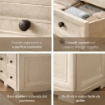 CASSETTIERA 8 CASSETTI PICCOLI ANGORA 79X43X85,5 CM IN RESINA – MOBILE CONTENITORE SALVASPAZIO PER ORGANIZZAZIONE CASA