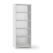 LIBRERIA A GIORNO DA ARREDO IN LEGNO CON 5 RIPIANI 182X71X41 CM COLORE OSSIDO BIANCO
