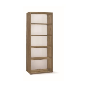LIBRERIA A GIORNO DA ARREDO IN LEGNO CON 5 RIPIANI 182X71X41 CM COLORE NOCE