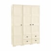 ARMADIO 2 ANTE CON APPENDIABITI E 4 CASSETTI OMNIMODUS – GUARDAROBA MULTIUSO EFFETTO LEGNO MARRONE