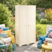 ARMADIO 2 ANTE PANNA 79X43X164 CM CON 5 VANI INTERNI – MOBILE ALTO SALVASPAZIO PER ORGANIZZAZIONE CASA E INGRESSO