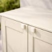 ARMADIO 2 ANTE PANNA 79X43X85,5 CM CON 1 MODULO E 1 RIPIANO – MOBILE COMPATTO ORGANIZZAZIONE CASA PER INGRESSO E LAVANDERIA