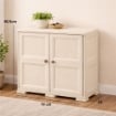 ARMADIO 2 MODULI ANGORA 79X43X85,5 CM CON ANTE EFFETTO LEGNO – MOBILE CONTENITORE PER ZONA LIVING CON RIPIANI INTERNI