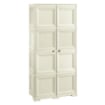 ARMADIO 4 MODULI ANGORA 79X43X164 CM CON 4 RIPIANI E VANI APERTI – MOBILE ALTO CONTENITORE PER ZONA LIVING E STUDIO