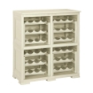 SCAFFALE PORTABOTTIGLIE PER 48 BOTTIGLIE 79X42,5X85,5 CM – CANTINETTA MODERNA A VISTA SENZA ANTE, MOBILE VINO MODULARE
