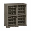 SCAFFALE PORTABOTTIGLIE PER 48 BOTTIGLIE 79X42,5X85,5 CM – CANTINETTA MODERNA A VISTA SENZA ANTE, MOBILE VINO MODULARE