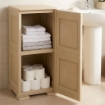 MOBILE PORTAOGGETTI 2 MODULI ANGORA 40X43X85,5 CM IN RESINA CON ANTE EFFETTO LEGNO – MOBILE PORTATUTTO SALVASPAZIO PER ORGANIZZARE CASA