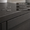 MOBILE 2 MODULI WENGÉ 40X43X85,5 CM CON ANTE FINITURA LEGNO – CONTENITORE VERTICALE SALVASPAZIO PER ZONA LIVING E INGRESSO