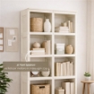 SCAFFALE 5 MODULI ANGORA 79X42,5X203 CM CON 2 PUNTALI – LIBRERIA VERTICALE ORGANIZZAZIONE CASA PER ZONA LIVING E STUDIO